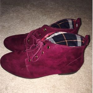 Forever 21 Lace-Up Booties